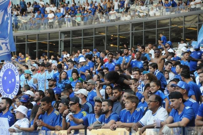 Fotos da torcida do Cruzeiro, no Mineiro, na partida contra a Ponte Preta pela 13 rodada da Srie B do Campeonato Brasileiro. Mineiro recebeu grande pblico mais uma vez