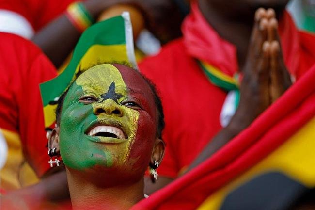 Torcedores de Coreia do Sul e Gana na partida pelo Grupo H da Copa do Mundo do Catar
