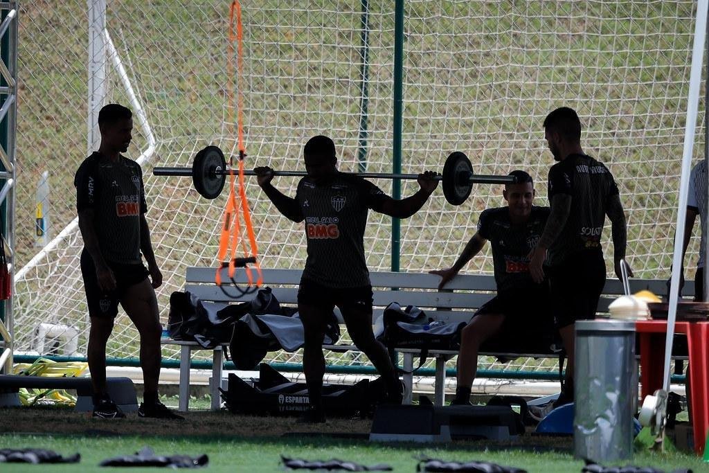 Fotos do treino: Atlético se prepara para enfrentar o Corinthians