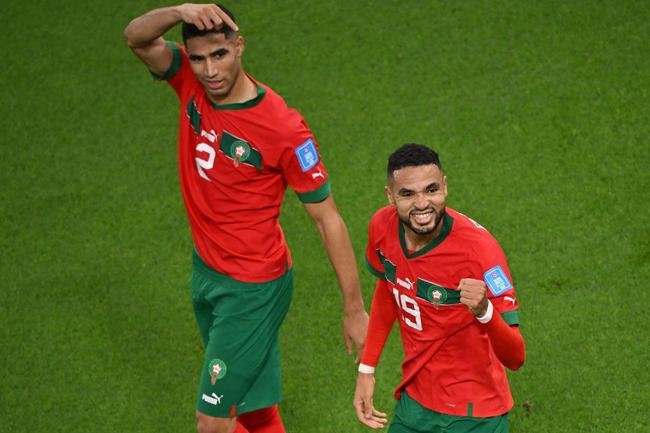 Fotos do gol de Youssef En-Nesyri, de Marrocos, sobre Portugal, pelas quartas de final da Copa do Mundo de 2022, no Catar