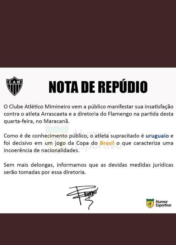 Memes da eliminao do Atltico para o Flamengo na Copa do Brasil