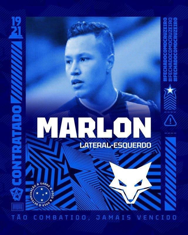 Cruzeiro anunciou o lateral Marlon