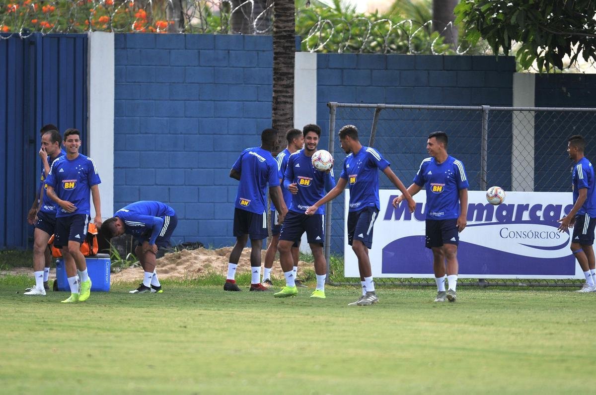 Cruzeiro treinou na tarde desta quarta-feira, na Toca da Raposa II (Ramon Lisboa/EM D.A Press)