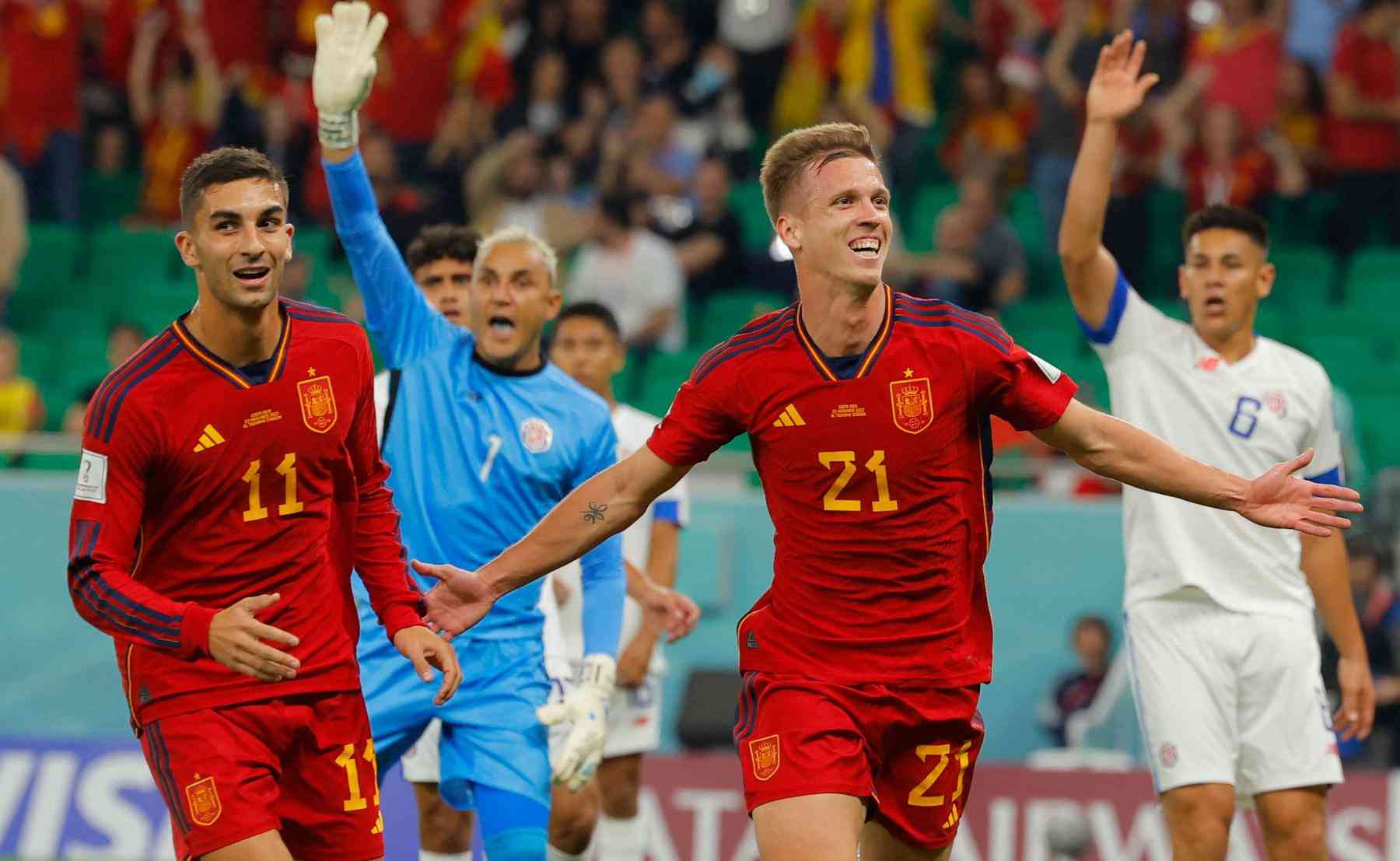 Espanha aplica 7 a 0 na Costa Rica na estreia na Copa do Mundo - Copa -  Jornal VS