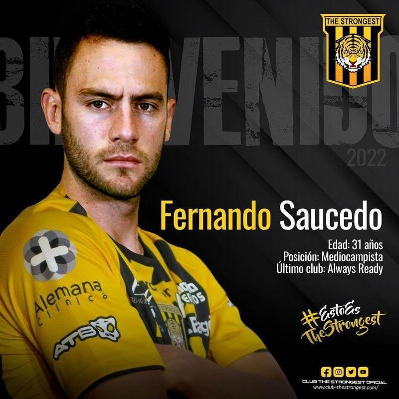 Fernando Saucedo, meio-campista (The Strongest-BOL)