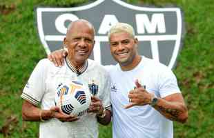 Encontro dos campees brasileiros pelo Atletico, Dad Maravilha e Hulk, na Cidade do Galo. 