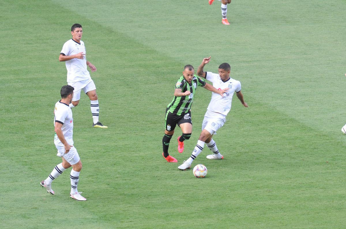 Fotos do jogo entre Amrica e Figueirense, pela Srie B