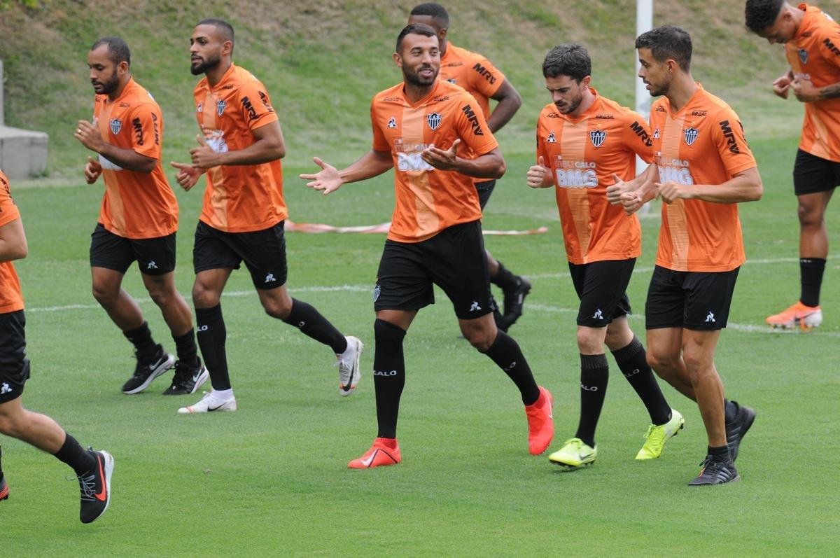 Fotos do Atltico nesta quinta-feira, na Cidade do Galo