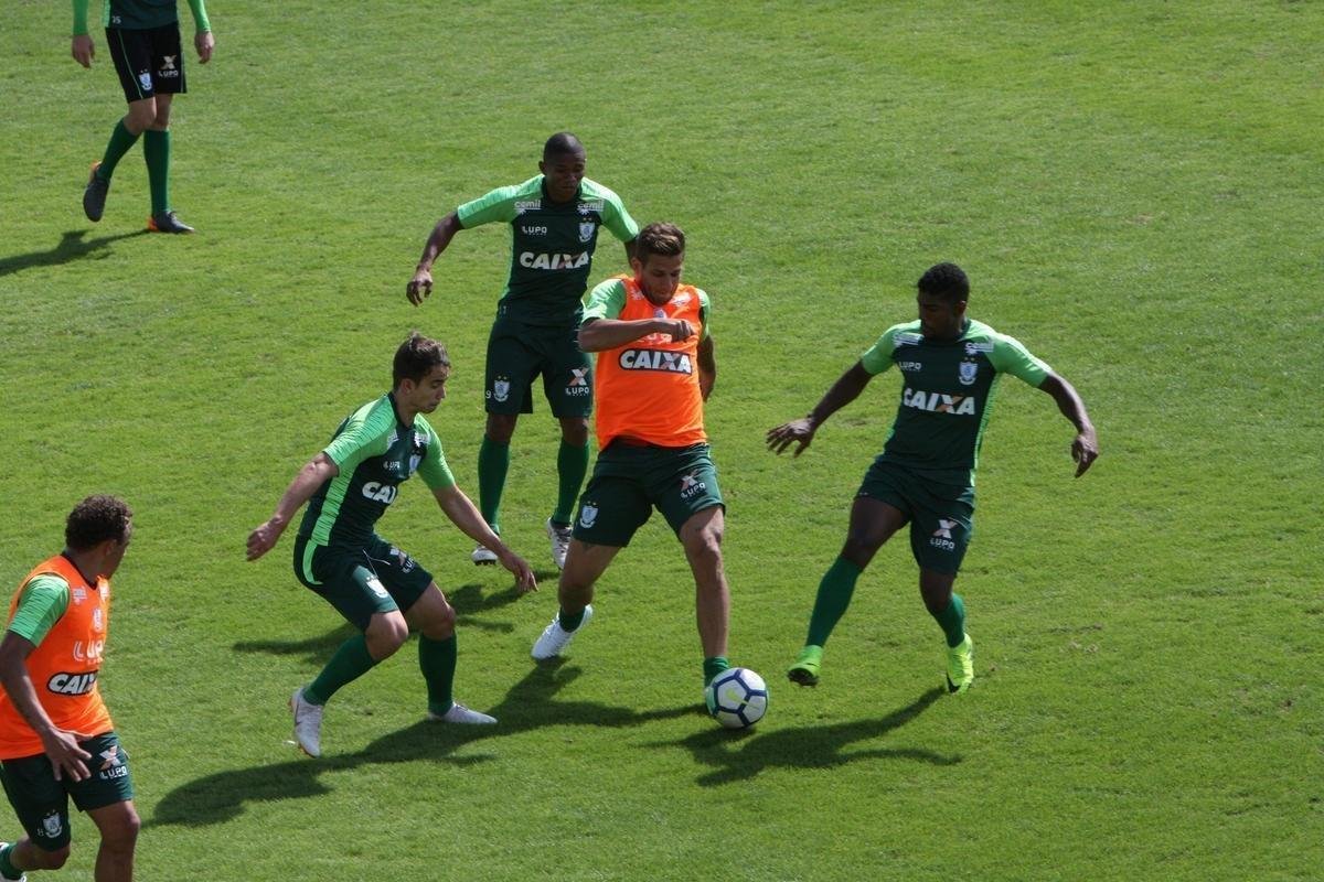 Amrica se prepara para enfrentar o Cruzeiro, nesta quinta-feira, s 19h30, pela 13 rodada do Brasileiro