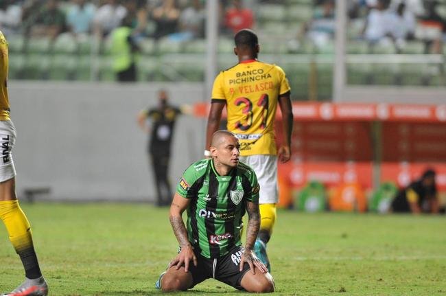 Fotos da partida de ida da terceira fase da Copa Libertadores, entre Amrica e Barcelona de Guayaquil, no Independncia, em Belo Horizonte