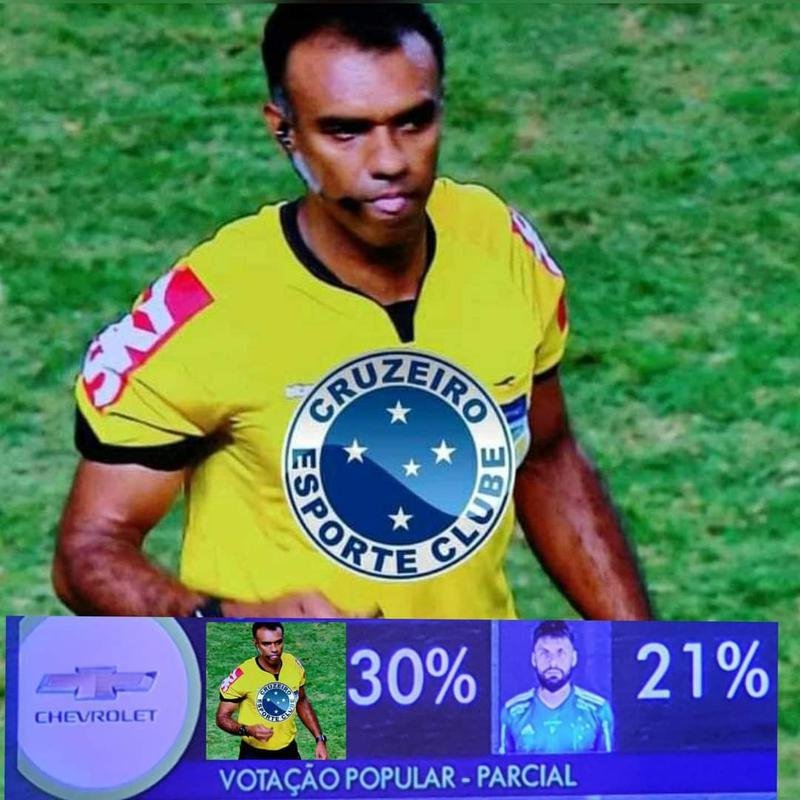Vitria do Cruzeiro e polmica arbitragem: os memes do clssico pela Srie B
