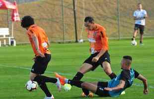 Atltico e Coimbra se enfrentaram em um jogo-treino na tarde desta segunda-feira