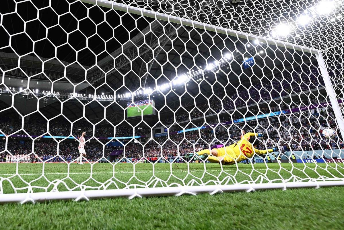 Cobranas de pnaltis no jogo Japo e Crocia, pelas oitavas de final da Copa do Mundo.
