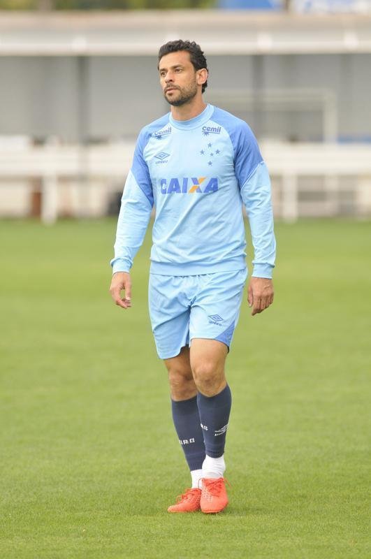 Imagens do treino do Cruzeiro antes do segundo duelo da final da Copa do Brasil, contra o Corinthians, em So Paulo