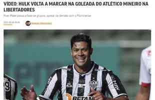 TVI24 (Portugal) - Site portugus destaca mais uma boa partida do atacante do Galo