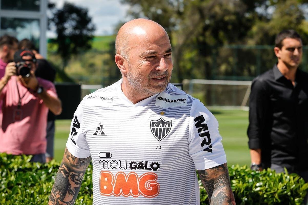 O tcnico argentino Jorge Sampaoli foi campeo mineiro pelo Atltico em 2020
