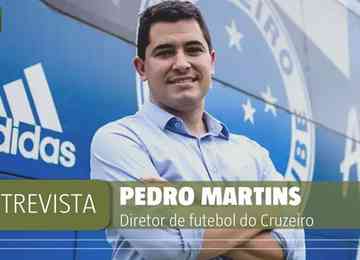 Executivo de futebol do Cruzeiro, Pedro Martins falou sobre o mercado de contratações do clube, o futuro do técnico Paulo Pezzolano, projetos para a base e SAF