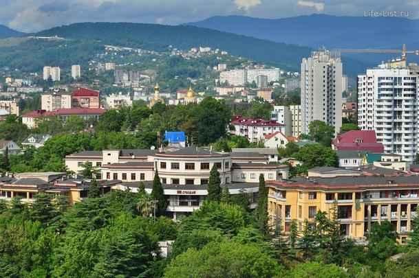 Paisagens e cenários da cidade de Sochi