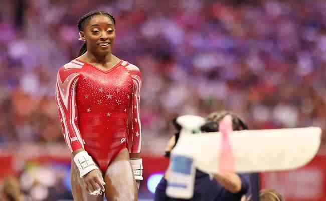 Biles, que  sete vezes campeo americana, se tornou a primeira ginasta a conquistar duas vezes a seletiva para a Olimpada