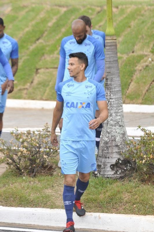 Imagens do treino do Cruzeiro antes do segundo duelo da final da Copa do Brasil, contra o Corinthians, em So Paulo