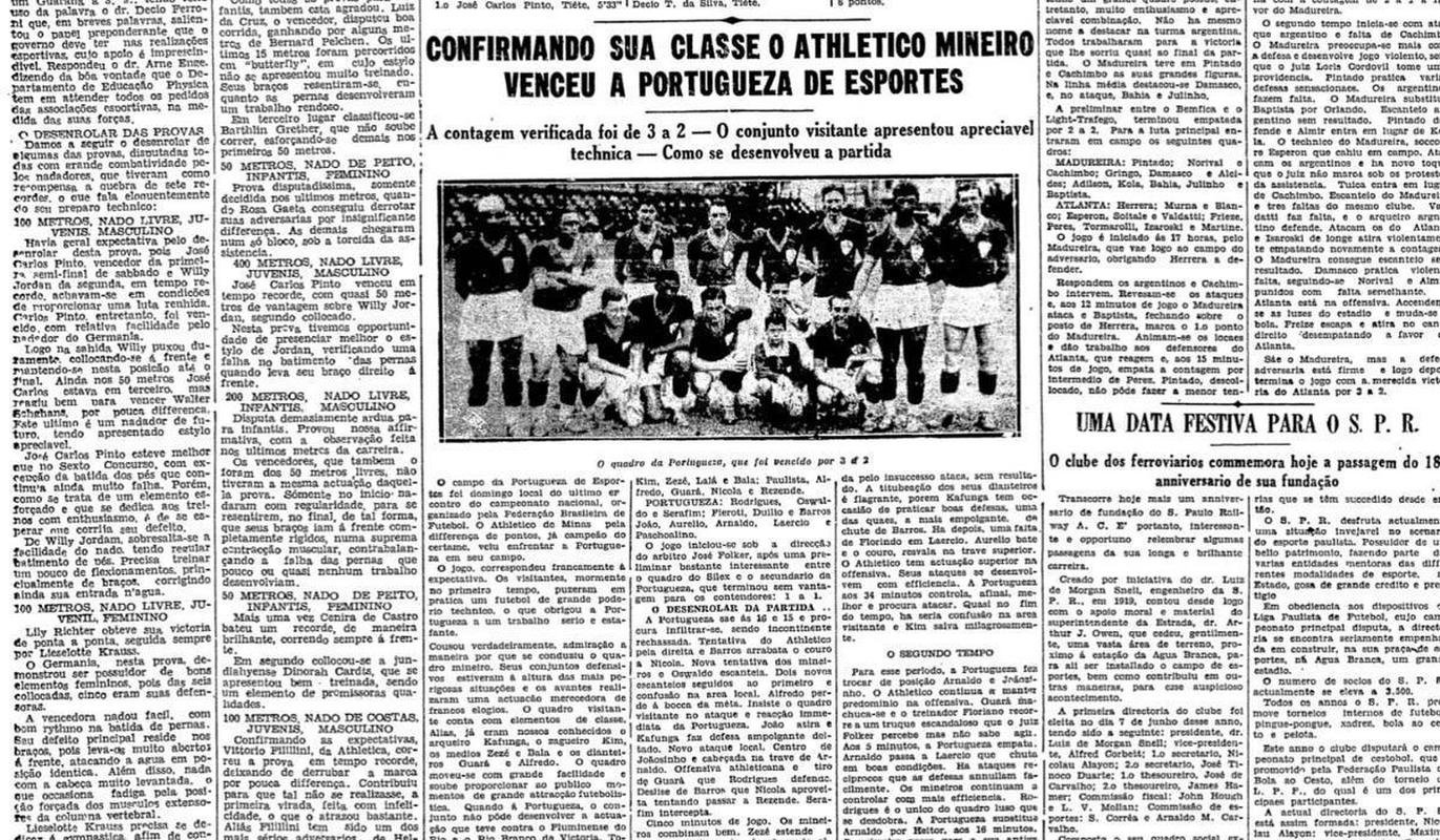 'Folha da Manh' diz que o Atltico venceu confirmando a sua classe 