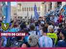 Argentinos 'invadem' mercado, provocam brasileiros e fazem a festa no Catar