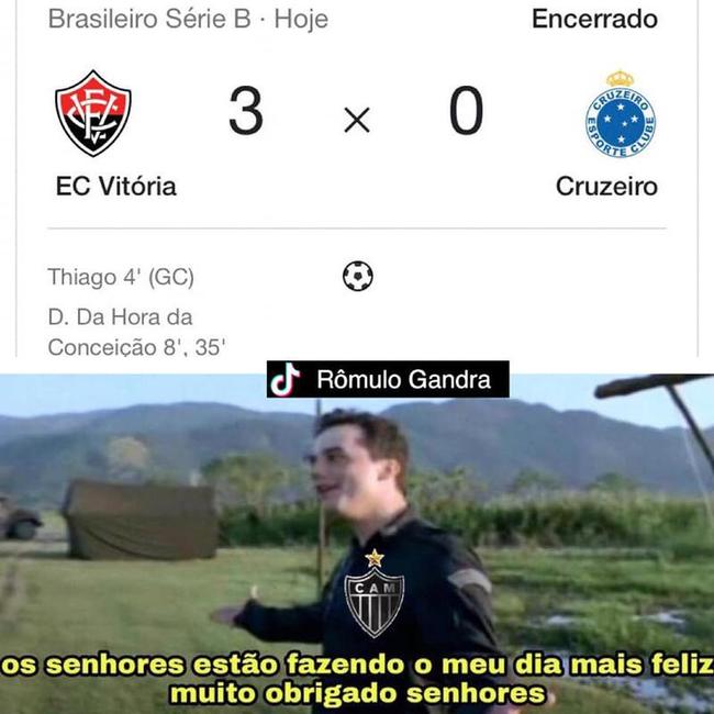Memes da derrota do Cruzeiro para o Vitória pela Série B