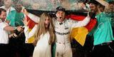 Festa de Nico Rosberg com o ttulo indito na Frmula 1; feito veio com segundo lugar em Abu Dhabi