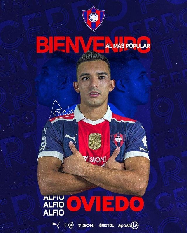 Alfio Oviedo, atacante (Cerro Porteo-PAR)