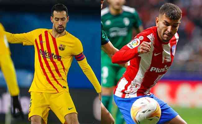 Barcelona e Atltico de Madrid se enfrentam neste domingo, no Camp Nou, pelo Campeonato Espanhol 2021/22