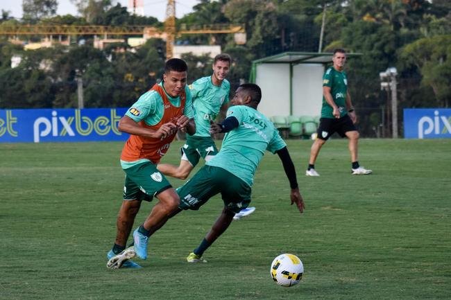 Treino do Amrica nessa quinta-feira (21), no CT Lanna Drumond, em Belo Horizonte