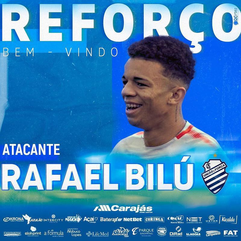 O CSA anunciou a contratao do atacante Rafael Bilu, que estava no Amrica