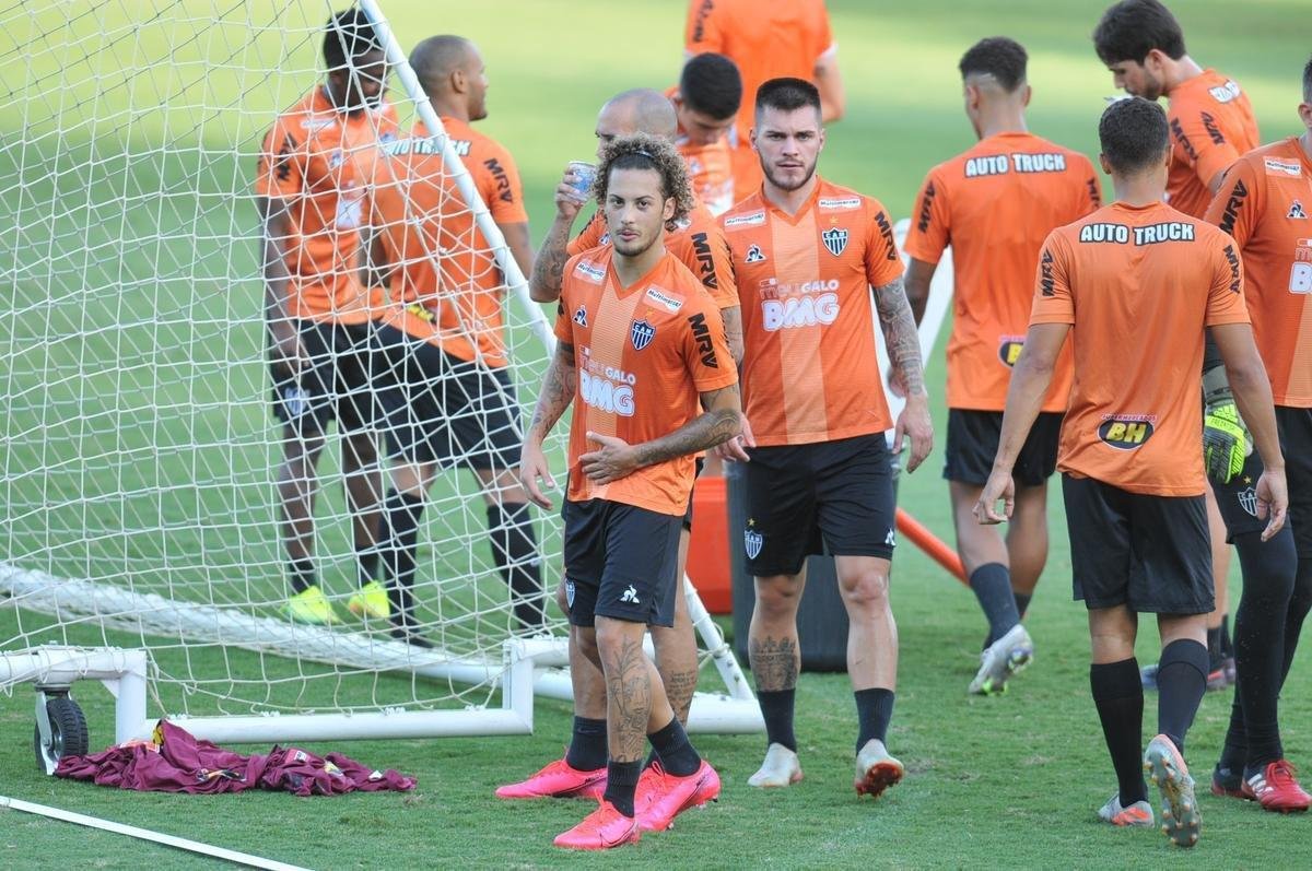 Fotos do treino do Atltico nesta quarta-feira na Cidade do Galo. Time dirigido por James Freitas se prepara para o clssico de sbado, s 19h, no Mineiro, pelo Mineiro
