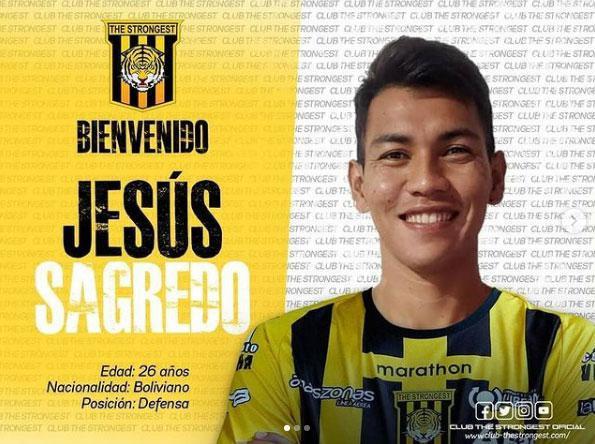 Jesús Sagredo, lateral-esquerdo (The Strongest, da Bolívia)
