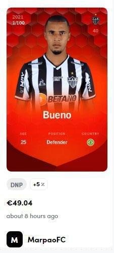 Bueno - 49,04 euros (R$ 312,29) pela carta super rara