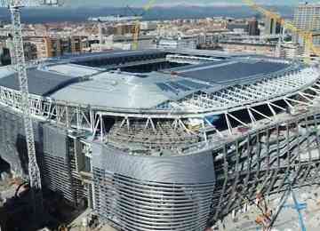 Reforma estádio do Real Madrid está na reta final; conclusão está prevista para junho deste ano