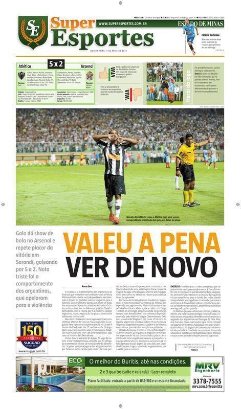 Atltico 5 x 2 Arsenal-ARG, 5 rodada, Grupo 3, (03/04), Independncia  