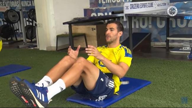 Imagens do treino do Cruzeiro deste domingo