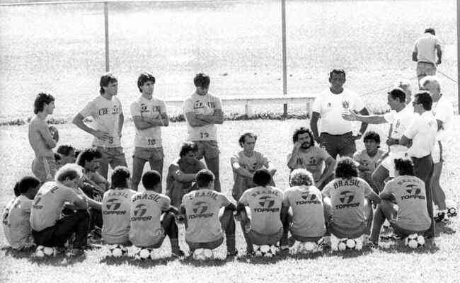 Preparao da Seleo Brasileira na Toca da Raposa I para a Copa do Mundo de 1986