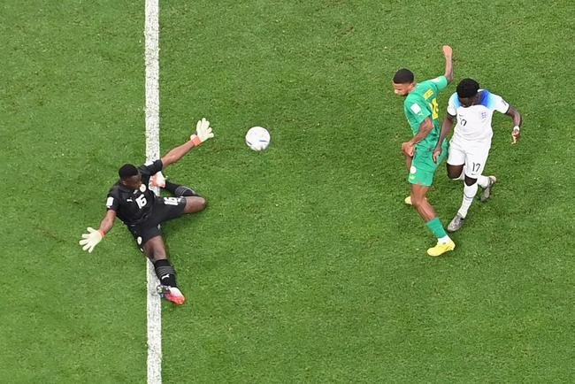 Lances da partida entre Inglaterra e Senegal, no Estdio Al Bayt, no Catar 