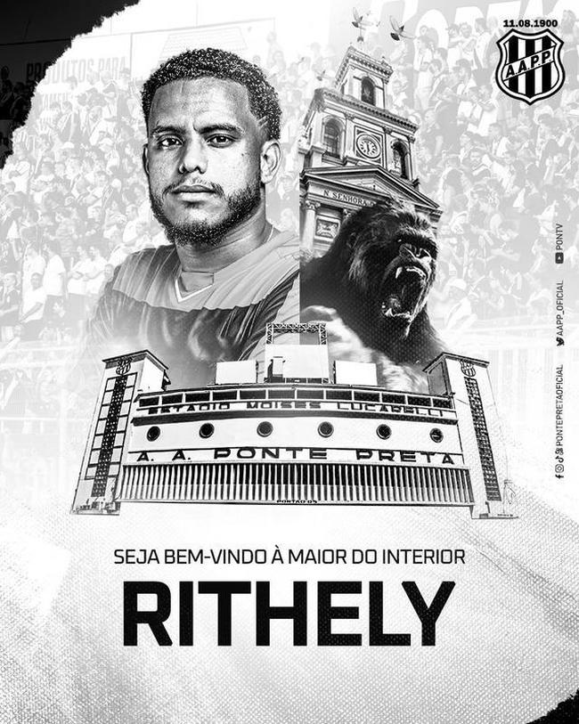 Rithely, centrocampista (Ponte Preta)