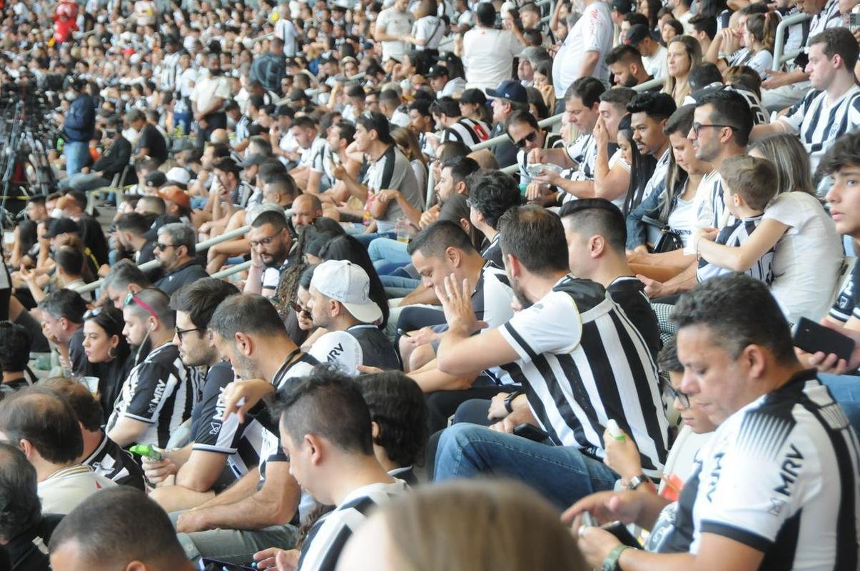 Fotos da torcida do Atltico na partida contra o Flamengo, no Mineiro, em Belo Horizonte, pela 13 rodada do Campeonato Brasileiro