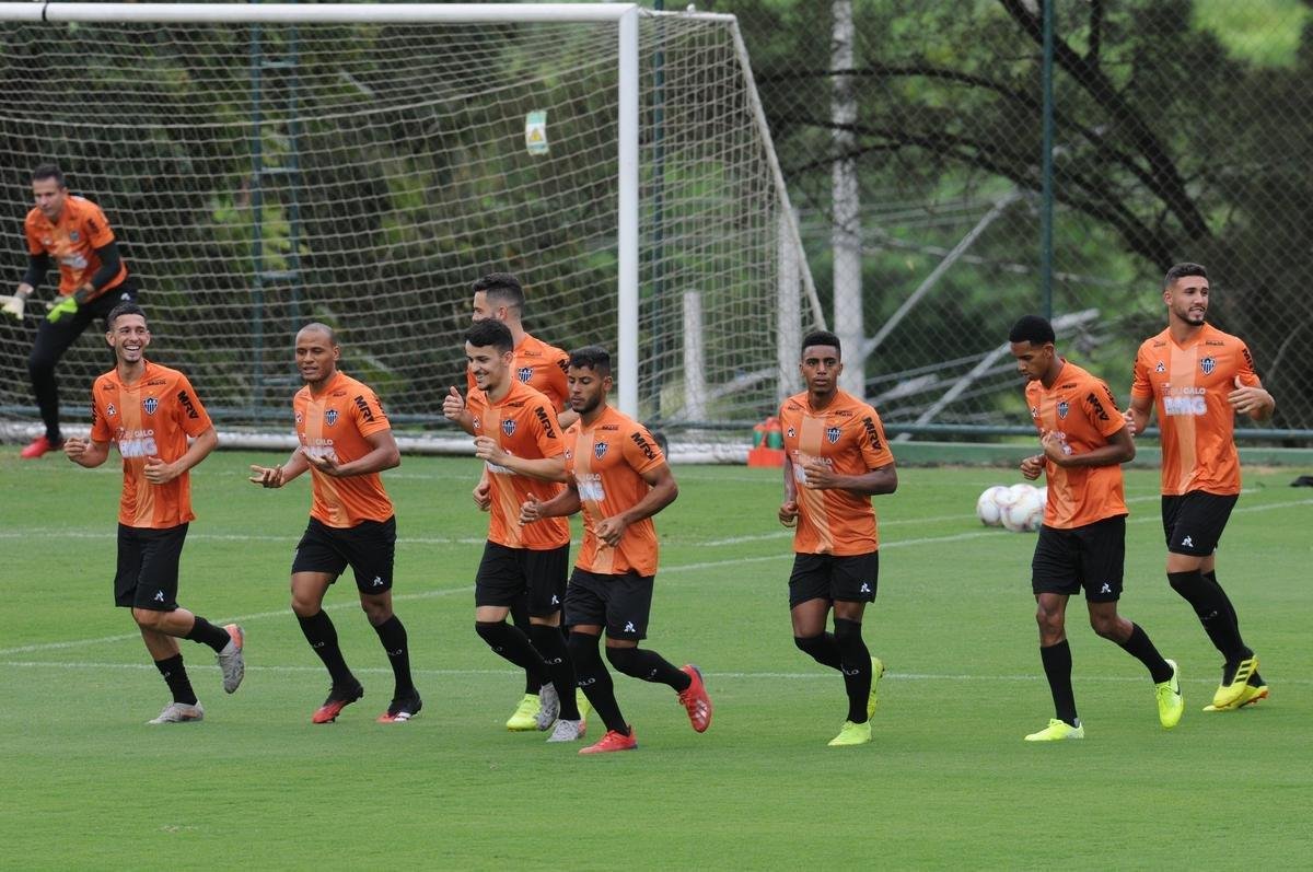 Fotos do Atltico nesta quinta-feira, na Cidade do Galo