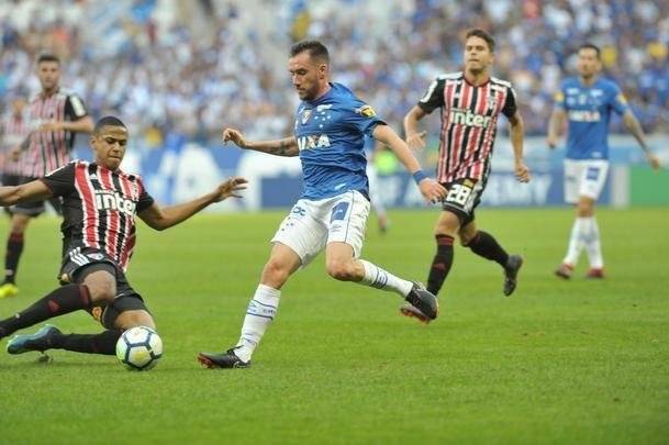 Fotos do jogo entre Cruzeiro e So Paulo
