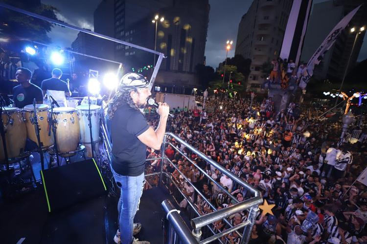 Bastidores da festa do Atlético em comemoração ao título brasileiro