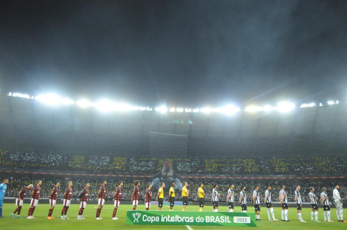 Mosaico da torcida do Atltico na partida contra o Flamengo pela Copa do Brasil