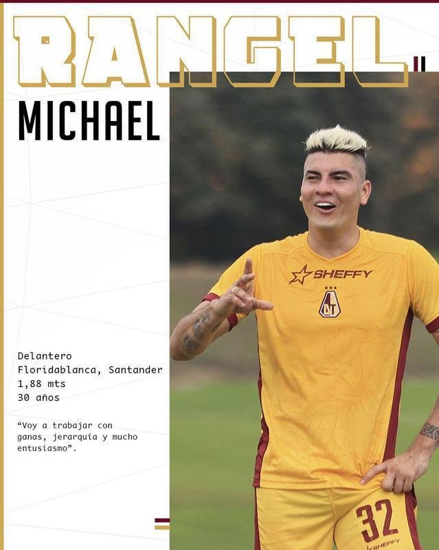 Michael Rangel, atacante (Deportes Tolima-COL)
