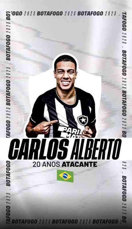 Botafogo anunciou o atacante Carlos Alberto
