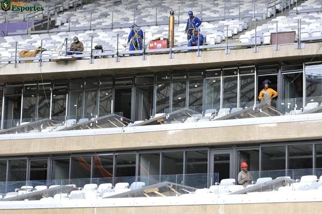 06/12/2012 - Camarotes quase prontos. Reforma entra na parte dos detalhes, do acabamento final.