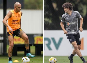 Galo visita o Timão na Neo Química Arena, em São Paulo, às 16h deste domingo (13/11); time de Cuca precisa de um empate para garantir Libertadores em 2023